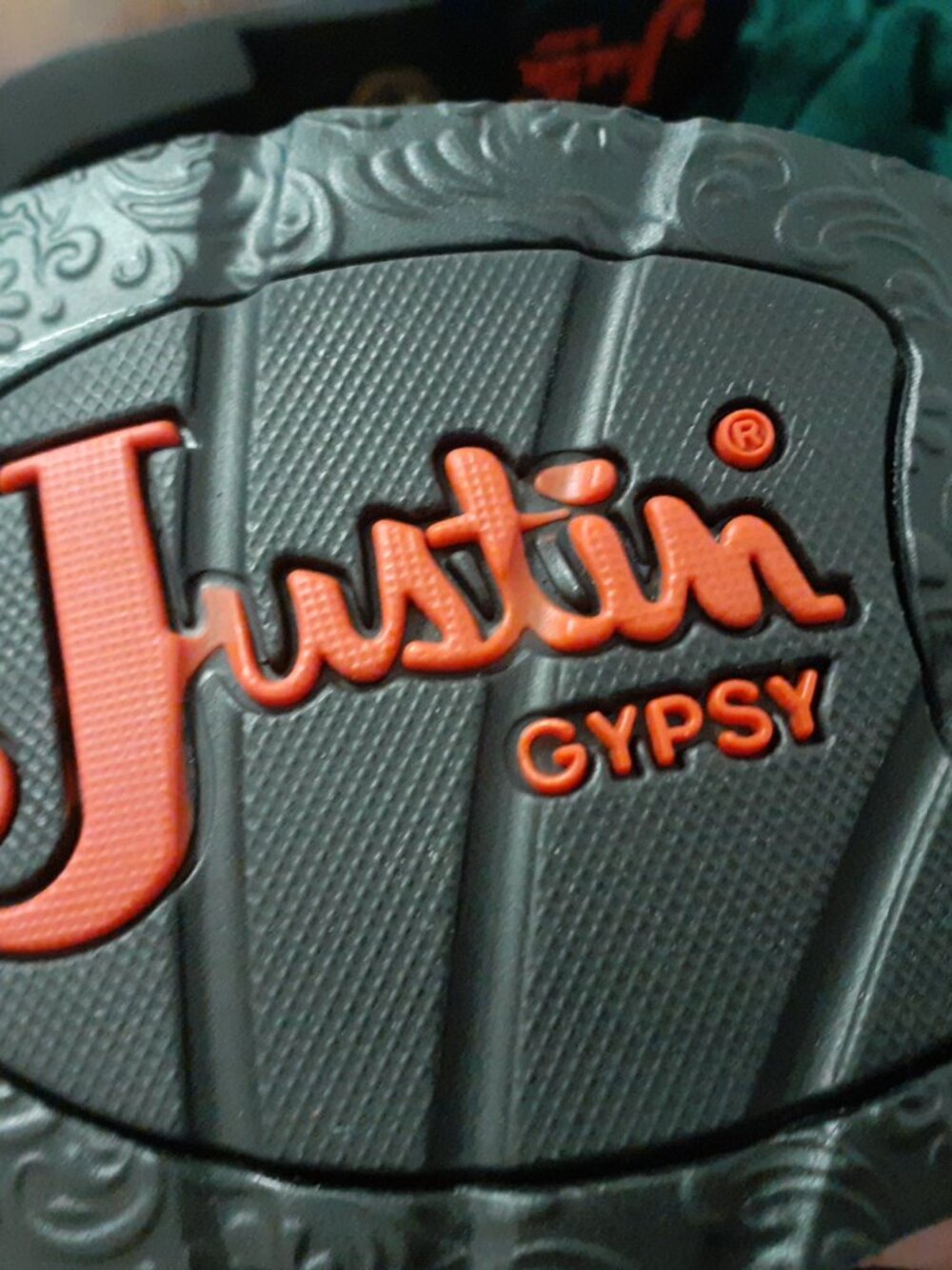 JUSTIN BOOTS GYPSY LEATHER ROUND TOE COWBOY BOOTS PINK NEW W TAGS, BEAUTIFUL - Picture 2 of 12